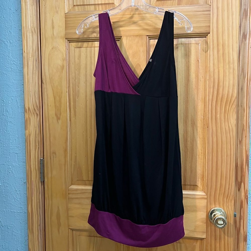 Vintage Young & Joy NWOT purple and black dress